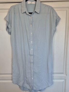 Thread & Supply Blue and White Striped Midi Dress